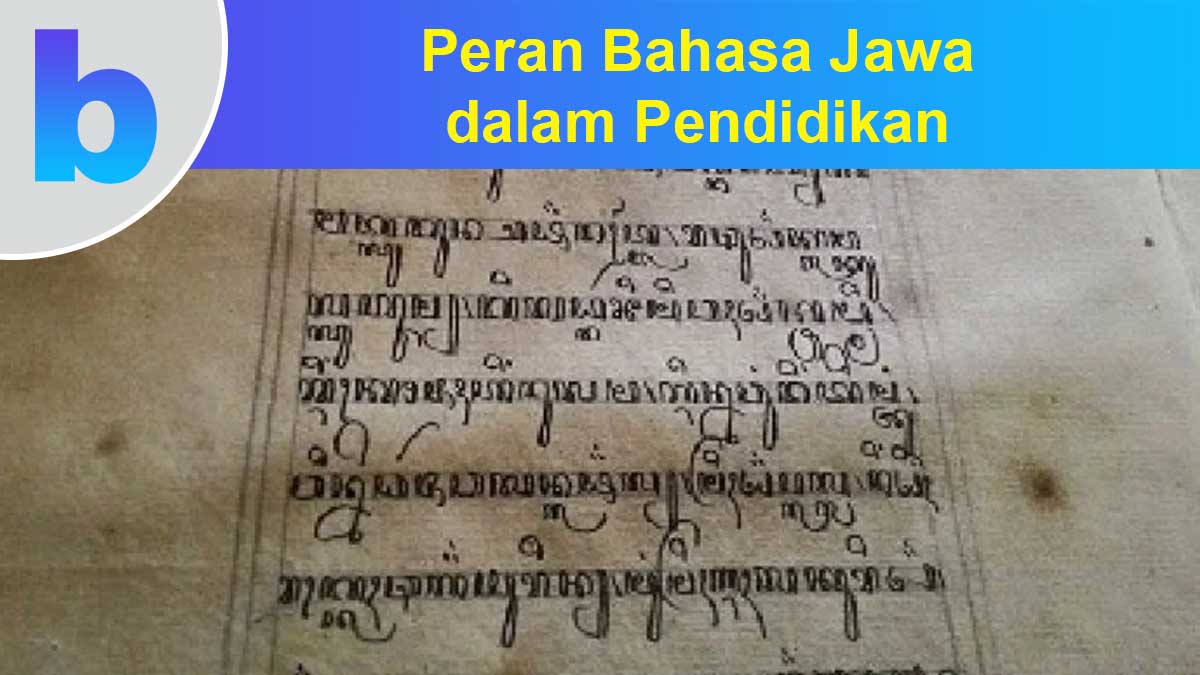 Peran Bahasa Jawa dalam Pendidikan