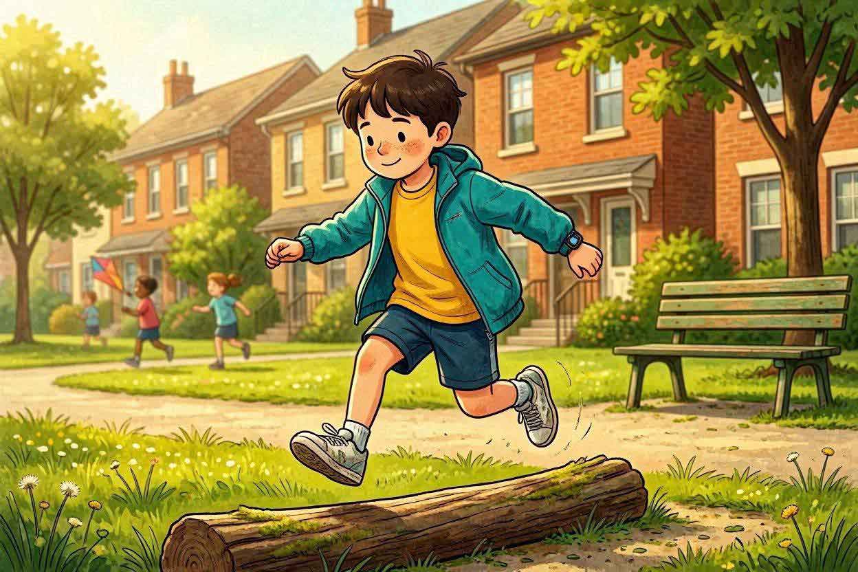 gambar ilustrasi anak lincah