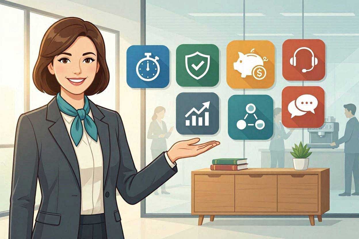 gambar ilustrasi menunjukkan keunggulan