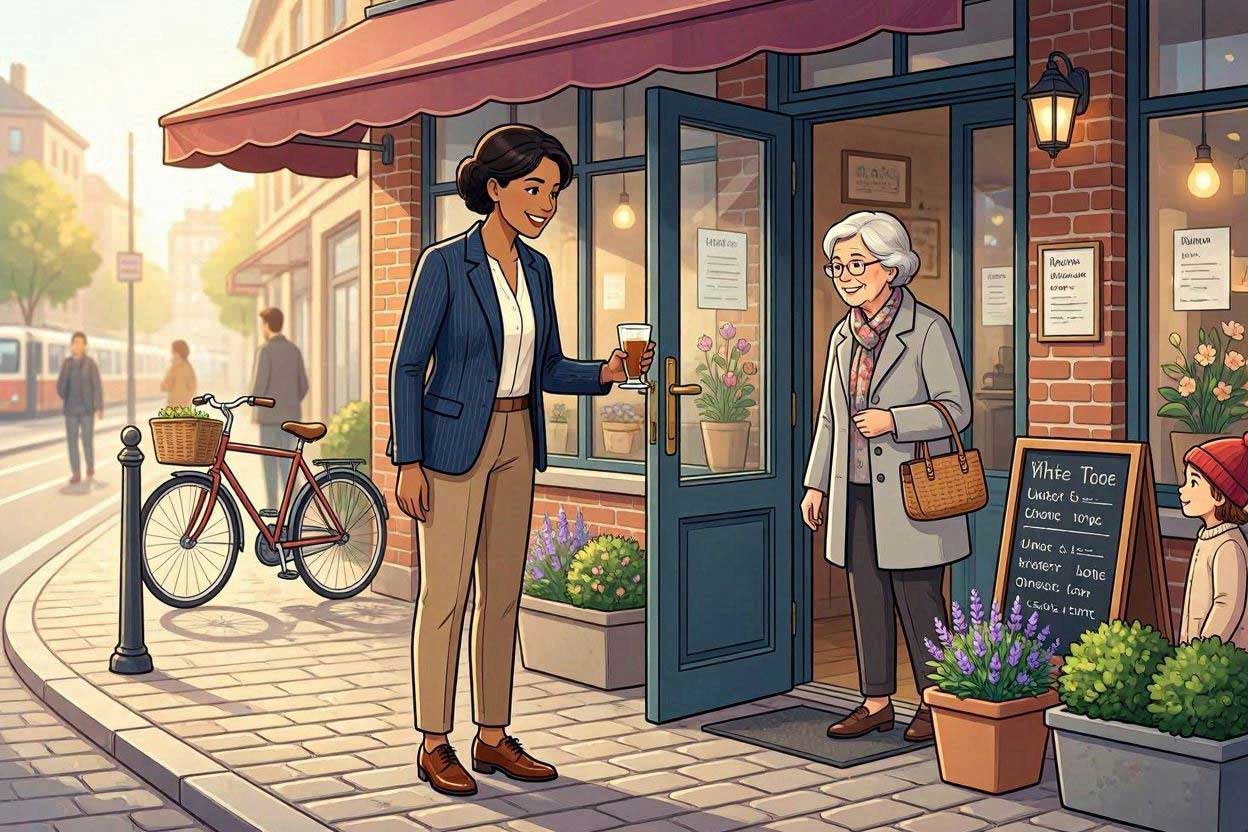 gambar ilustrasi orang sopan