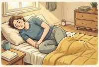 gambar ilustrasi tubuh lelah